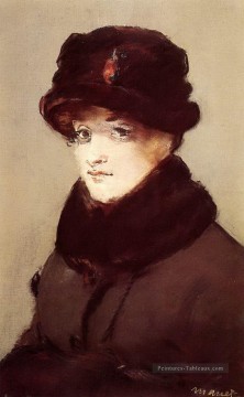 Édouard Manet œuvres - Femme aux fourrures Édouard Manet